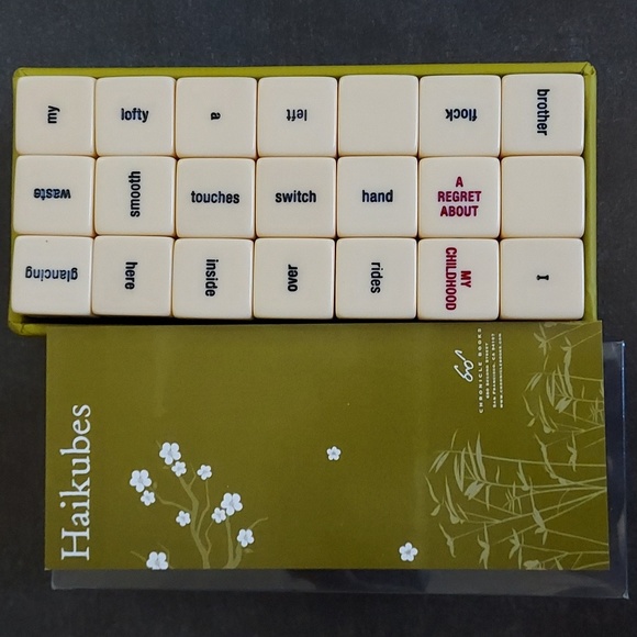 Chronicle Books Other - Haikubes poetry game